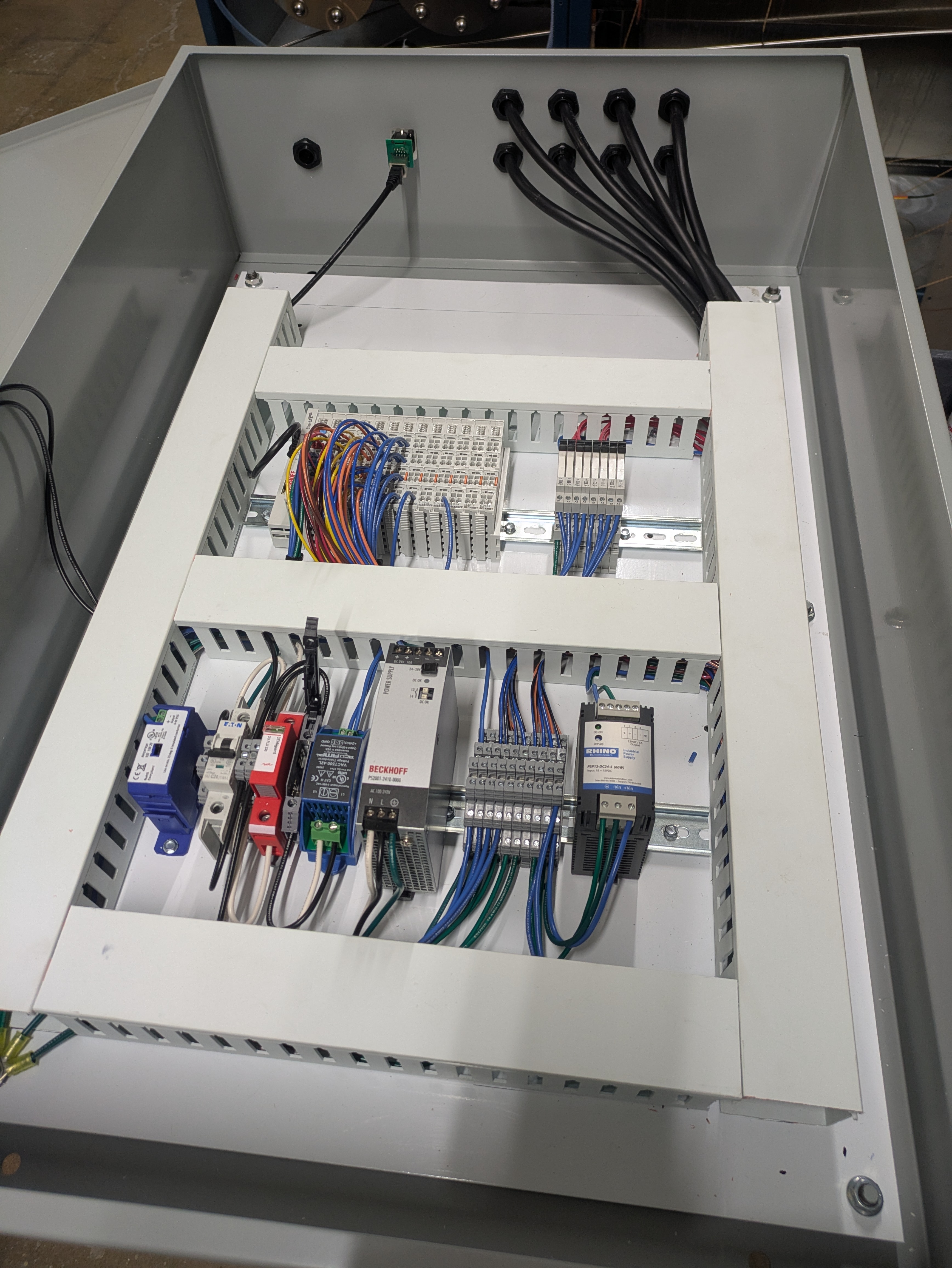 Beckhoff PLC control panel — industrial controls architecture